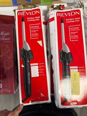 Revlon Black and Silver Perfect Heat Curling Iron